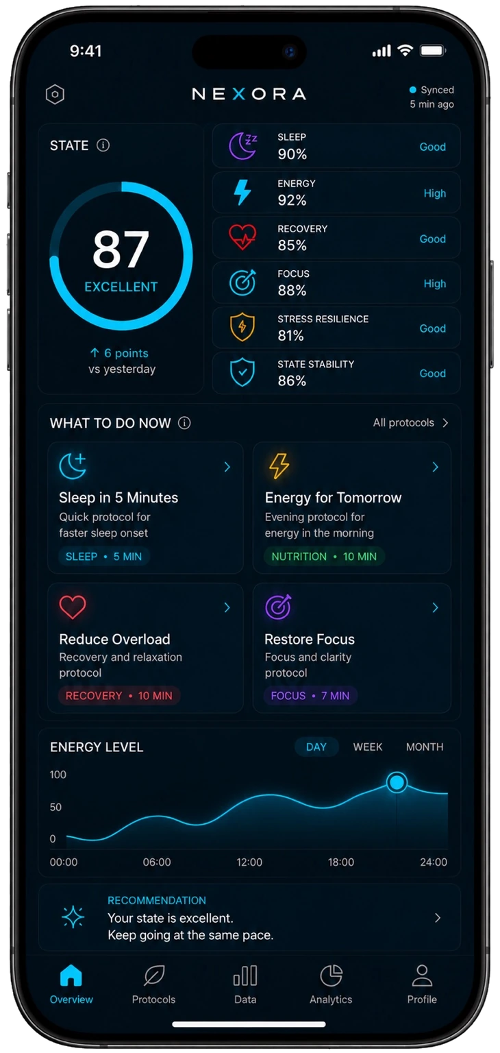 Nexora app preview